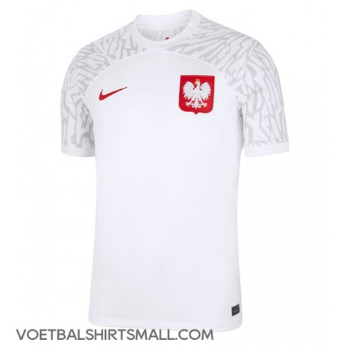Polen Voetbalkleding Thuisshirt WK 2022 Korte Mouwen